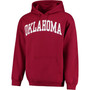 Men's Crimson Oklahoma Sooners Basic Arch Pullover Hoodie