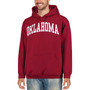 Men's Crimson Oklahoma Sooners Basic Arch Pullover Hoodie