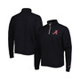 Men's Black Alabama Crimson Tide Stack Essential Fleece Quarter-Zip Sweatshirt
