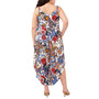 Plus Size Paisley-Print Tie-Front Sleeveless Jumpsuit
