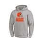 Men's Branded Heathered Gray Cleveland Browns Big and Tall Team Lockup Pullover Hoodie