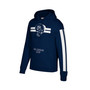 Men's Navy Los Angeles Rams Three Stripe Pullover Hoodie