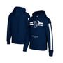 Men's Navy Los Angeles Rams Three Stripe Pullover Hoodie