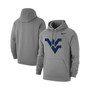 Men's Heather Gray West Virginia Mountaineers Logo Club Pullover Hoodie