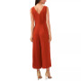 Women's Sleeveless V-Neck Tie-Waist Jumpsuit