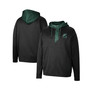 Men's Black Michigan State Spartans Luge 3.0 Quarter-Zip Hoodie