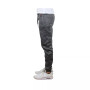 Men's Slim-Fit Marled Fleece Joggers with Zipper Side Pockets