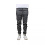 Men's Slim-Fit Marled Fleece Joggers with Zipper Side Pockets