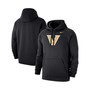 Men's Black Vanderbilt Commodores Primary Logo Club Pullover Hoodie
