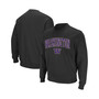 Men's Charcoal Washington Huskies Arch & Logo Crew Neck Sweatshirt