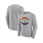 Men's Branded Heathered Gray Phoenix Suns True Classics Vint Pullover Sweatshirt