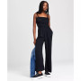 Women's Tie-Strap Square-Neck Jumpsuit