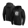 Men's Black Brooklyn Nets Primary Team Logo Pullover Hoodie