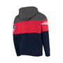 Men's Heathered Gray, Red New England Patriots Extreme Fireballer Pullover Hoodie