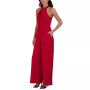 Twist-Front Halter Jumpsuit