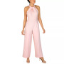 Twist-Front Halter Jumpsuit