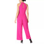 Twist-Front Halter Jumpsuit