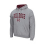 Men's Heathered Gray Mississippi State Bulldogs Arch and Logo 3.0 Pullover Hoodie