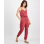 Women's Satin Sleeveless Cargo Jumpsuit