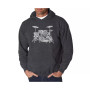 Men's Word Art Hoodie - Drums