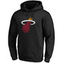 Men's Black Miami Heat Primary Team Logo Pullover Hoodie