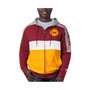 Men's Burgundy and Gold Washington Football Team Playoffs Color Block Full-Zip Hoodie