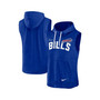 Men's Heather Royal Buffalo Bills Sleeveless Pullover Hoodie