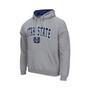 Men's Heathered Gray Utah State Aggies Arch and Logo Pullover Hoodie