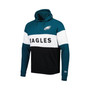 Men's Black Philadelphia Eagles Colorblock Current Pullover Hoodie
