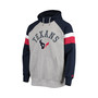 Men's Heathered Gray, Navy Houston Texans Home Run Raglan Pullover Hoodie