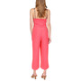 Women's Sleeveless Solid Crepe Self-Tie Jumpsuit