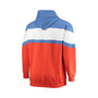 Men's Blue, Orange Oklahoma City Thunder Big and Tall Colorblock Wordmark Tripod Full-Zip Hoodie