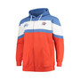 Men's Blue, Orange Oklahoma City Thunder Big and Tall Colorblock Wordmark Tripod Full-Zip Hoodie