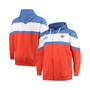 Men's Blue, Orange Oklahoma City Thunder Big and Tall Colorblock Wordmark Tripod Full-Zip Hoodie