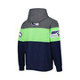 Men's Heather Charcoal, College Navy Seattle Seahawks Extreme Pullover Hoodie
