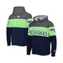 Men's Heather Charcoal, College Navy Seattle Seahawks Extreme Pullover Hoodie