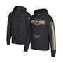Men's Black New Orleans Saints Three Stripe Pullover Hoodie