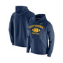 Men's Navy West Virginia Mountaineers Retro Football Club Fleece Pullover Hoodie