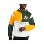 Men's Green, Gold Oakland Athletics Fair Catch Half-Zip Hoodie