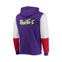 Men's Purple Toronto Raptors Hardwood Classics Fusion 2.0 Colorblock Pullover Hoodie