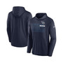 Men's Navy Tennessee Titans Performance Team Pullover Hoodie