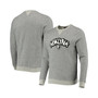 Men's Heathered Gray Brooklyn Nets Marled French Terry Pullover Sweatshirt