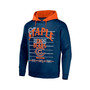 Men's NFL X Staple Navy Chicago Bears Oversized Gridiron Vintage-Like Wash Pullover Hoodie
