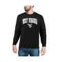 Men's Black West Virginia Mountaineers Arch and Logo Crew Neck Sweatshirt