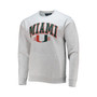 Men's Heathered Gray Miami Hurricanes Upperclassman Pocket Pullover Sweatshirt