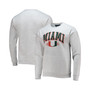 Men's Heathered Gray Miami Hurricanes Upperclassman Pocket Pullover Sweatshirt