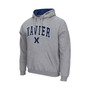 Men's Heathered Gray Xavier Musketeers Arch and Logo Pullover Hoodie