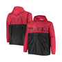 Men's Red Chicago Blackhawks Big and Tall Anorak Half-Zip Pullover Hoodie