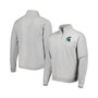 Men's Heather Gray Michigan State Spartans Stack Essential Fleece Quarter-Zip Sweatshirt