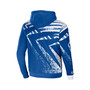 Men's NFL X Staple Blue Indianapolis Colts Team Slogan All Over Print Pullover Hoodie